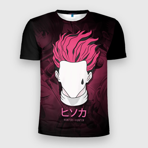Мужская футболка 3D Slim H x H розовые волосы, цвет 3D печать