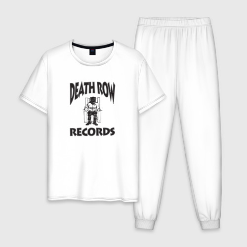 Мужская пижама хлопок Death Row Records, цвет белый