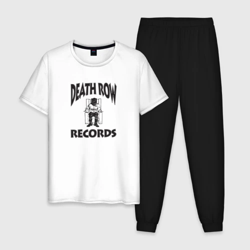 Мужская пижама с белой футболкой хлопок Death Row Records
