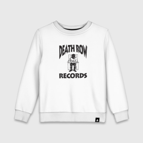 Детский свитшот хлопок Death Row Records, цвет белый