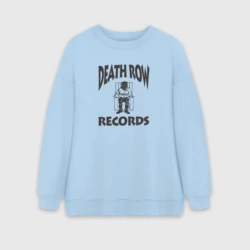 Женский свитшот oversize без начеса хлопок Death Row Records