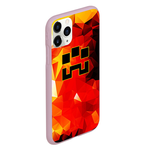 Чехол для iPhone 11 Pro матовый с принтом Minecraft Dungeons, вид сбоку #3