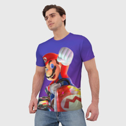 Мужская футболка 3D Mario 3D - фото 2