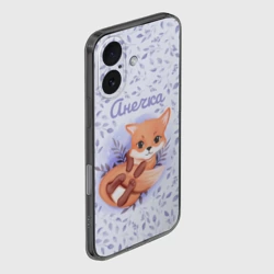 Чехол для iPhone 16 силиконовый с защитой камеры Анечка - фото 2