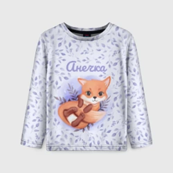 Детский лонгслив 3D Анечка
