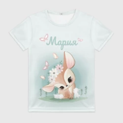 Женская футболка 3D Мария