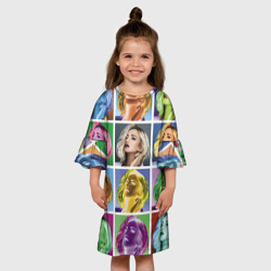 Детское платье 3D Buzova pop-art / Знаменитость - фото 2