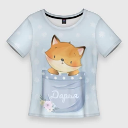 Женская футболка 3D Slim Дарья