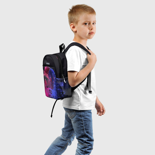 Детский рюкзак 3D с принтом Re:Zero Rem and Ram, вид сзади #1