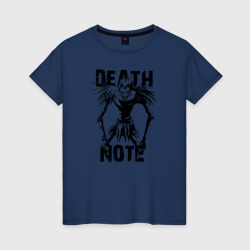 Женская футболка хлопок Death Note black Ryuk