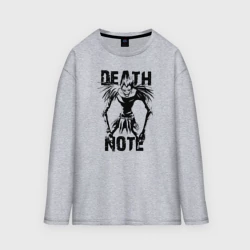 Женский лонгслив oversize хлопок Death Note black Ryuk