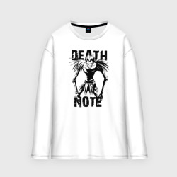 Женский лонгслив oversize хлопок Death Note black Ryuk