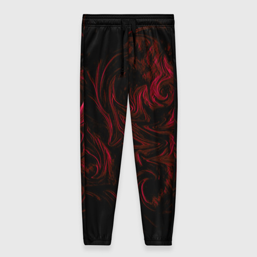 Женские брюки 3D с принтом Fire, вид спереди #2