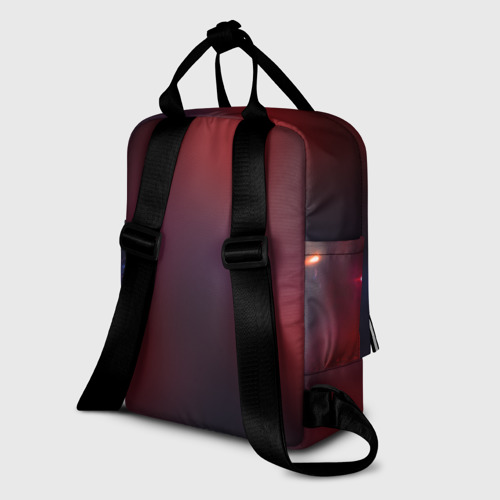 Женский рюкзак 3D с принтом MASS EFFECT, вид сзади #1