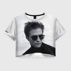 Женская футболка Crop-top 3D Robert Pattinson