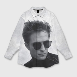 Мужская рубашка oversize 3D Robert Pattinson