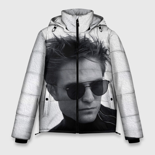 Мужская зимняя куртка 3D Robert Pattinson, цвет черный