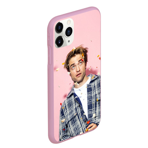 Чехол для iPhone 11 Pro Max матовый Robert Pattinson, цвет розовый - фото 3