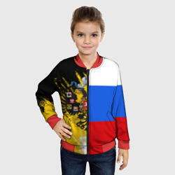 Детский бомбер 3D Российский Имперский Флаг  - фото 2