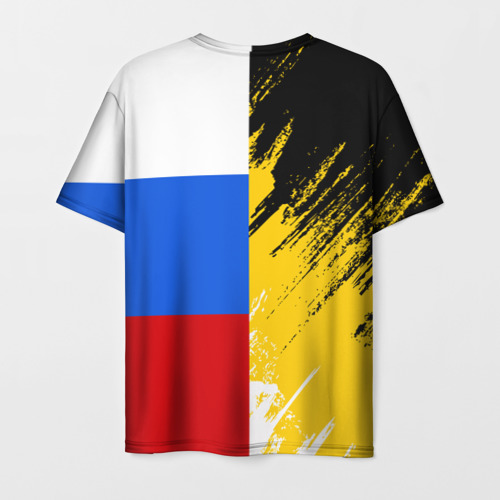 Мужская футболка 3D Российский Имперский Флаг, цвет 3D печать - фото 2