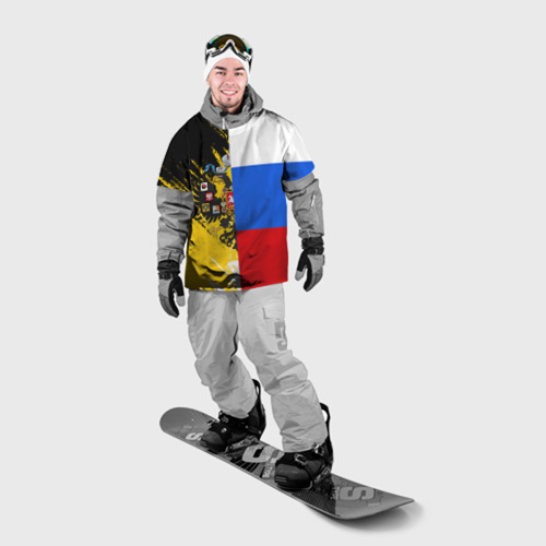 Накидка на куртку 3D Российский Имперский Флаг, цвет 3D печать - фото 3