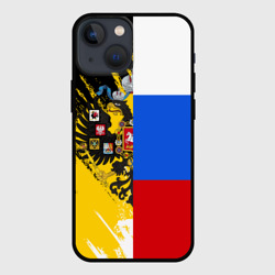 Чехол для iPhone 13 mini Российский Имперский Флаг