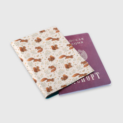Обложка для паспорта матовая кожа Белочки - фото 2