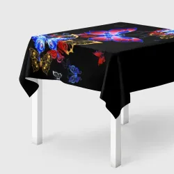 Скатерть 3D Поцелуй бабочек