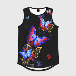 Мужская спортивная майка 3D Поцелуй бабочек