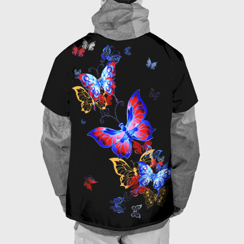 Накидка на куртку 3D Поцелуй бабочек, цвет 3D печать - фото 2