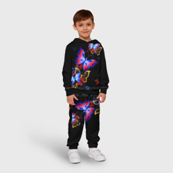 Детский костюм с толстовкой 3D Поцелуй бабочек - фото 2