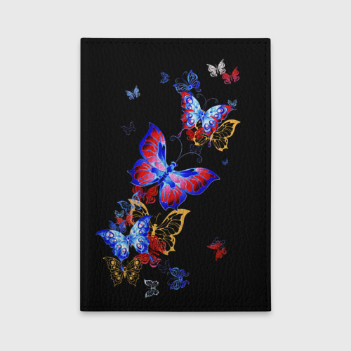 Обложка для автодокументов Поцелуй бабочек, цвет бирюзовый