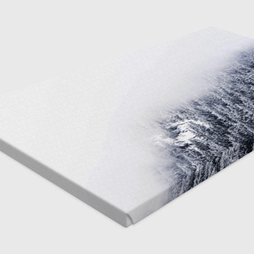 Холст прямоугольный Зимний лес, цвет 3D печать - фото 4