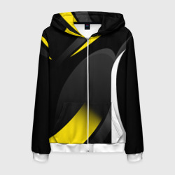 Мужская толстовка 3D на молнии Sport wear yellow