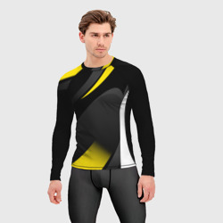 Мужской рашгард 3D Sport wear yellow - фото 2