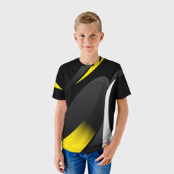 Детская футболка 3D Sport wear yellow - фото 2