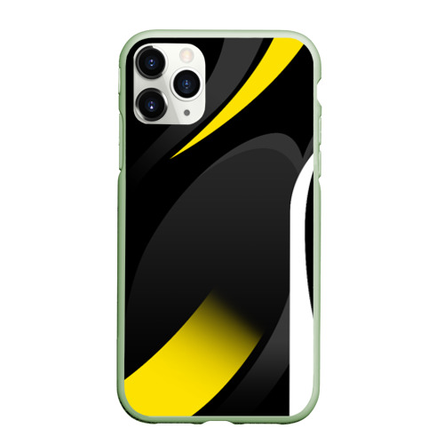 Чехол для iPhone 11 Pro матовый Sport wear yellow, цвет салатовый