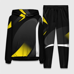 Женский костюм с толстовкой 3D Sport wear yellow