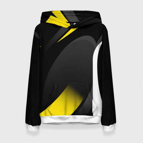 Женская толстовка 3D Sport wear yellow, цвет 3D печать