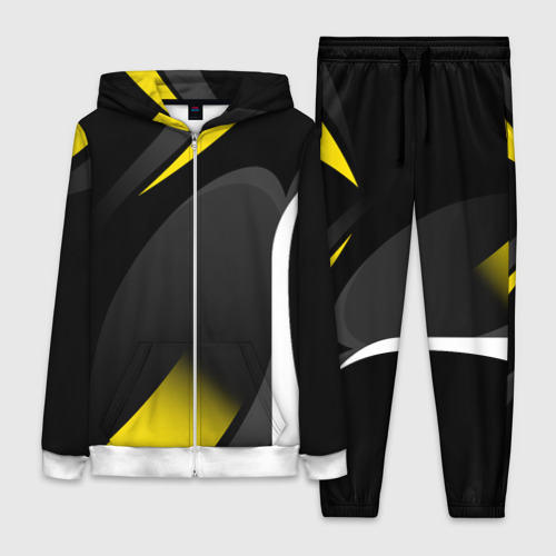 Женский костюм 3D Sport wear yellow, цвет белый