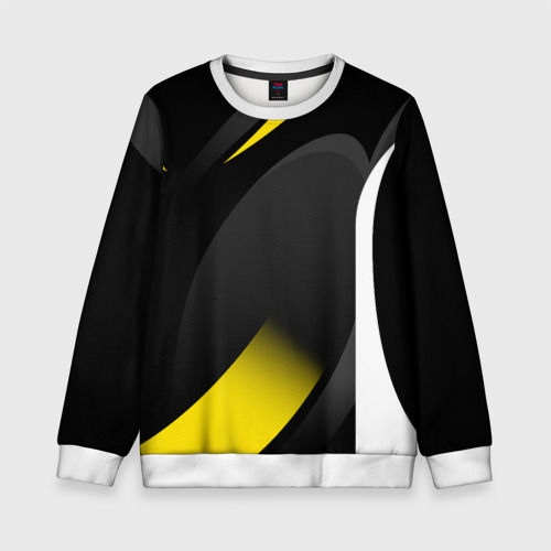 Детский свитшот 3D Sport wear yellow, цвет 3D печать