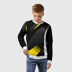 Детский свитшот 3D Sport wear yellow - фото 2