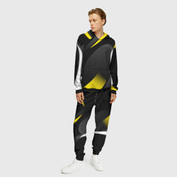 Мужской костюм с толстовкой 3D Sport wear yellow - фото 2