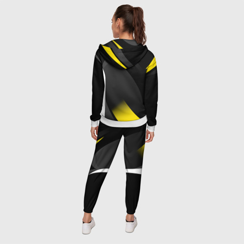 Женский костюм 3D Sport wear yellow, цвет белый - фото 4
