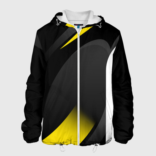 Мужская куртка 3D Sport wear yellow, цвет 3D печать