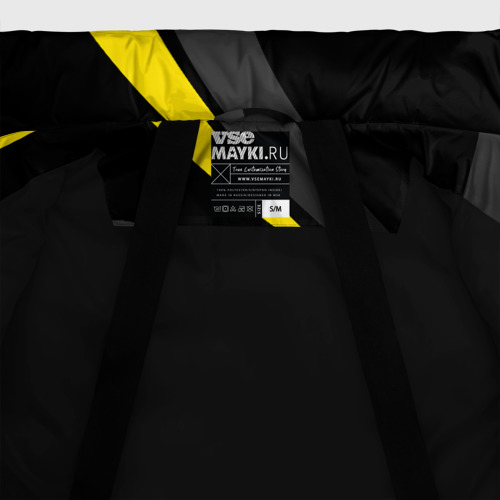 Женская зимняя куртка Oversize Sport wear yellow, цвет черный - фото 7