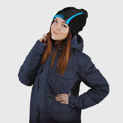 Шапка 3D c помпоном Sport wear blue - фото 2