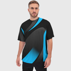 Мужская футболка oversize 3D Sport wear blue - фото 2