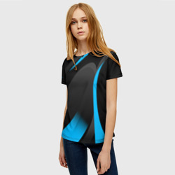 Женская футболка 3D Sport wear blue - фото 2