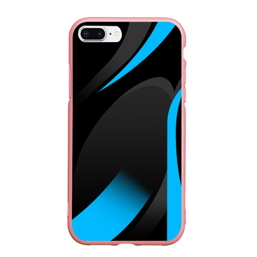 Чехол для iPhone 7Plus/8 Plus матовый с принтом SPORT WEAR BLUE, вид спереди #2